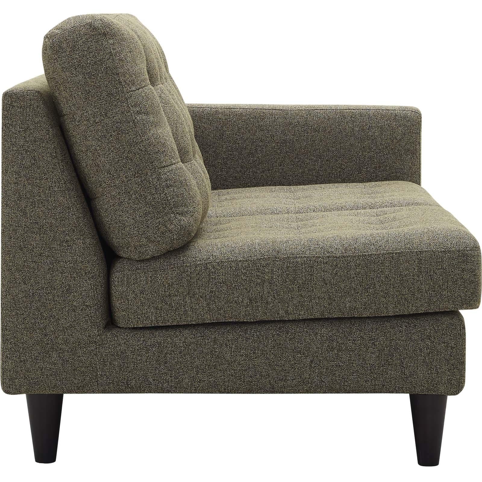 Modway Furniture Modern Empress Right-Facing Upholstered Fabric Loveseat - EEI-2595