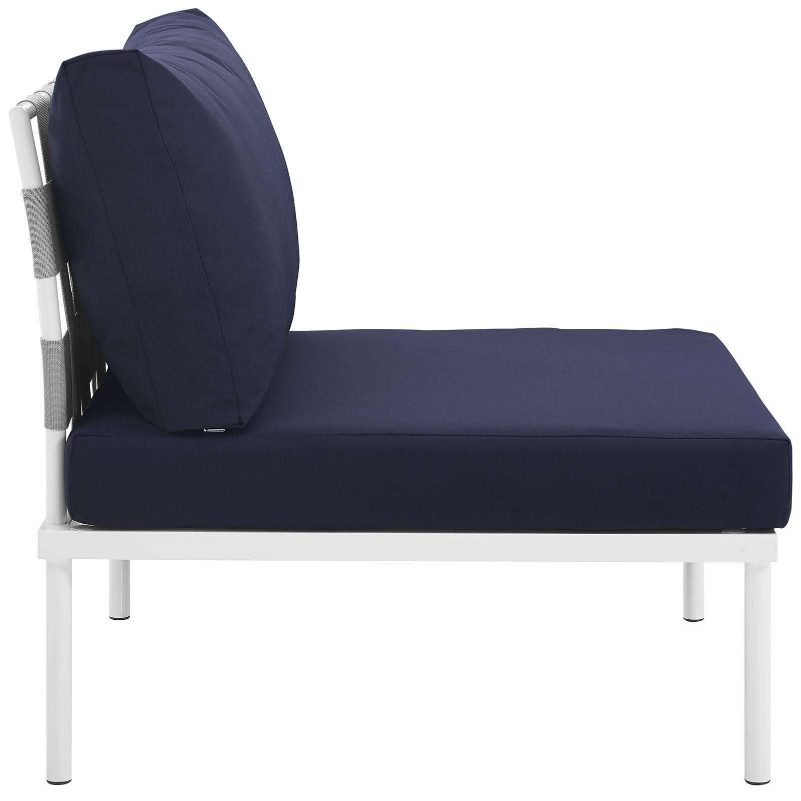 Modway Furniture Modern Harmony Armless Outdoor Patio Aluminum Chair - EEI-2600