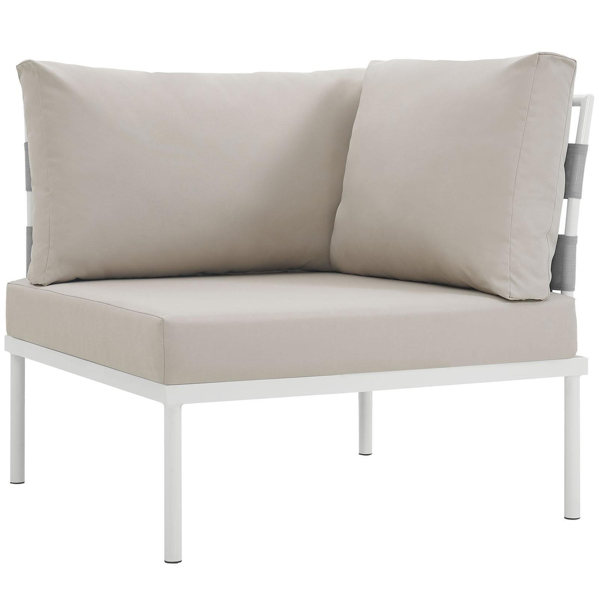 Modway Furniture Modern Harmony Outdoor Patio Aluminum Corner Sofa - EEI-2601