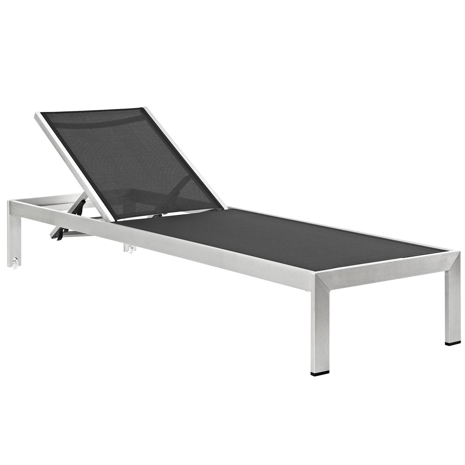 Modway Furniture Modern Shore Outdoor Patio Aluminum Chaise with Cushions - EEI-2660