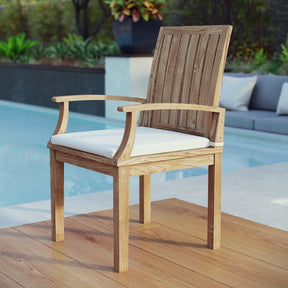 Modway Furniture Modern Marina Outdoor Patio Teak Dining Chair - EEI-2701