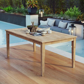 Modway Furniture Modern Marina Outdoor Patio Teak Dining Table - EEI-2717
