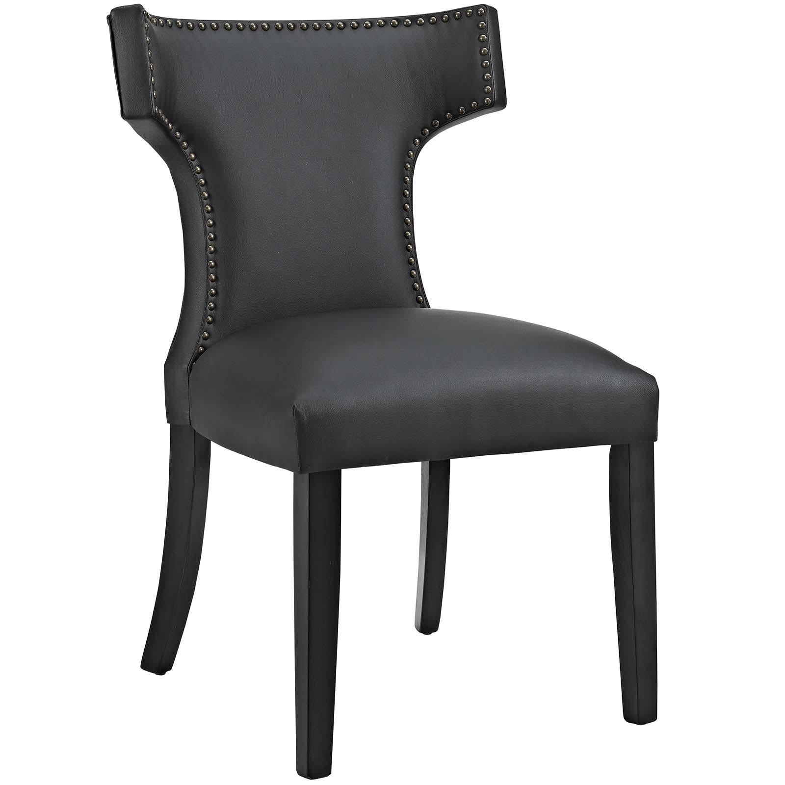 Modway Furniture Modern Curve Dining Side Chair Vinyl Set of 2 - EEI-2740
