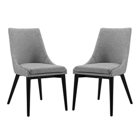 Modway Furniture Modern viscount Dining Side Chair Fabric Set of 2 - EEI-2745