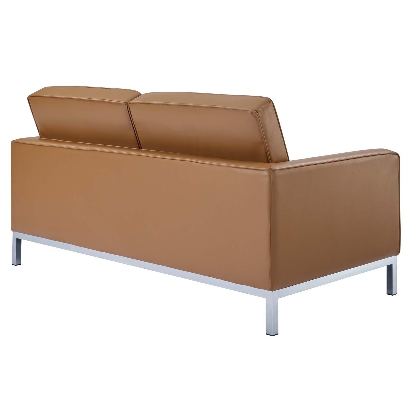 Modway Furniture Modern Loft Leather Loveseat - EEI-2780