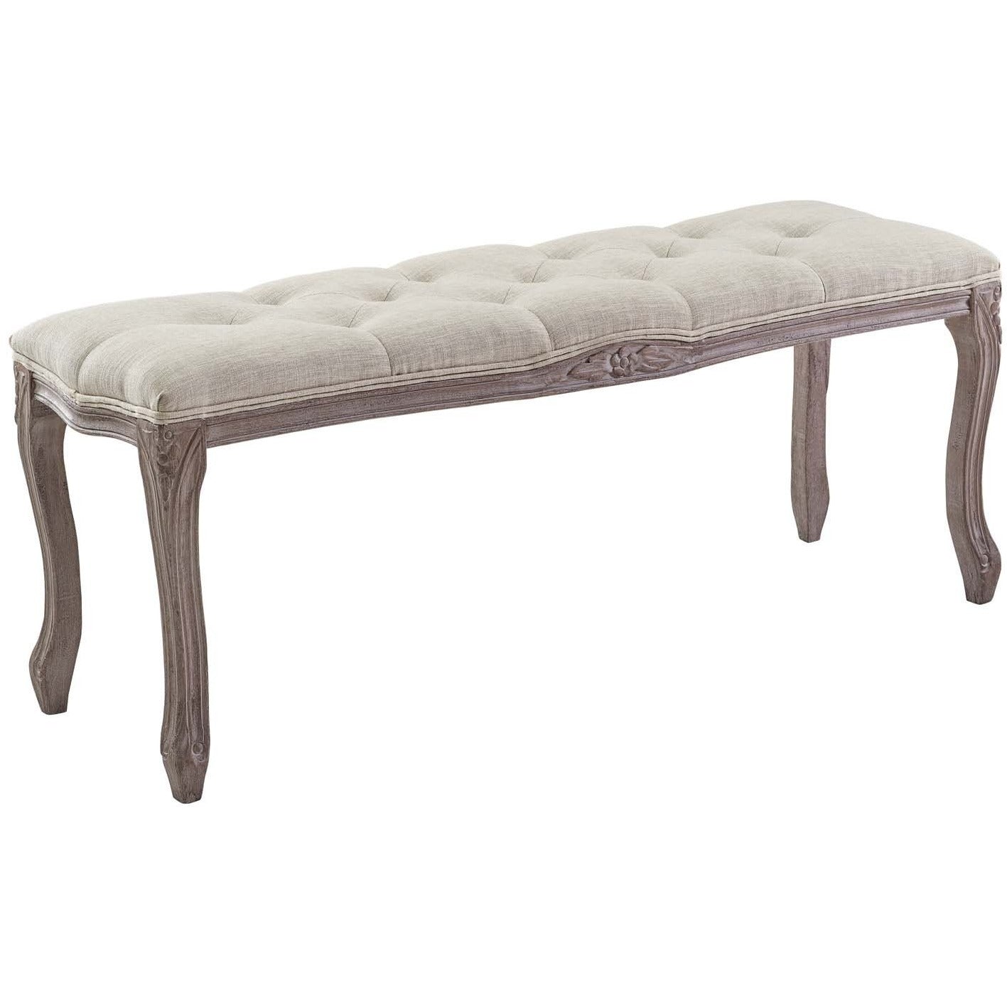 Modway Furniture Modern Regal Vintage French Upholstered Fabric Bench - EEI-2794-Minimal & Modern