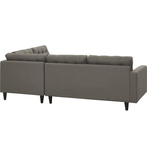 Modway Furniture Modern Empress 2 Piece Upholstered Fabric Right Facing Bumper Sectional - EEI-2797