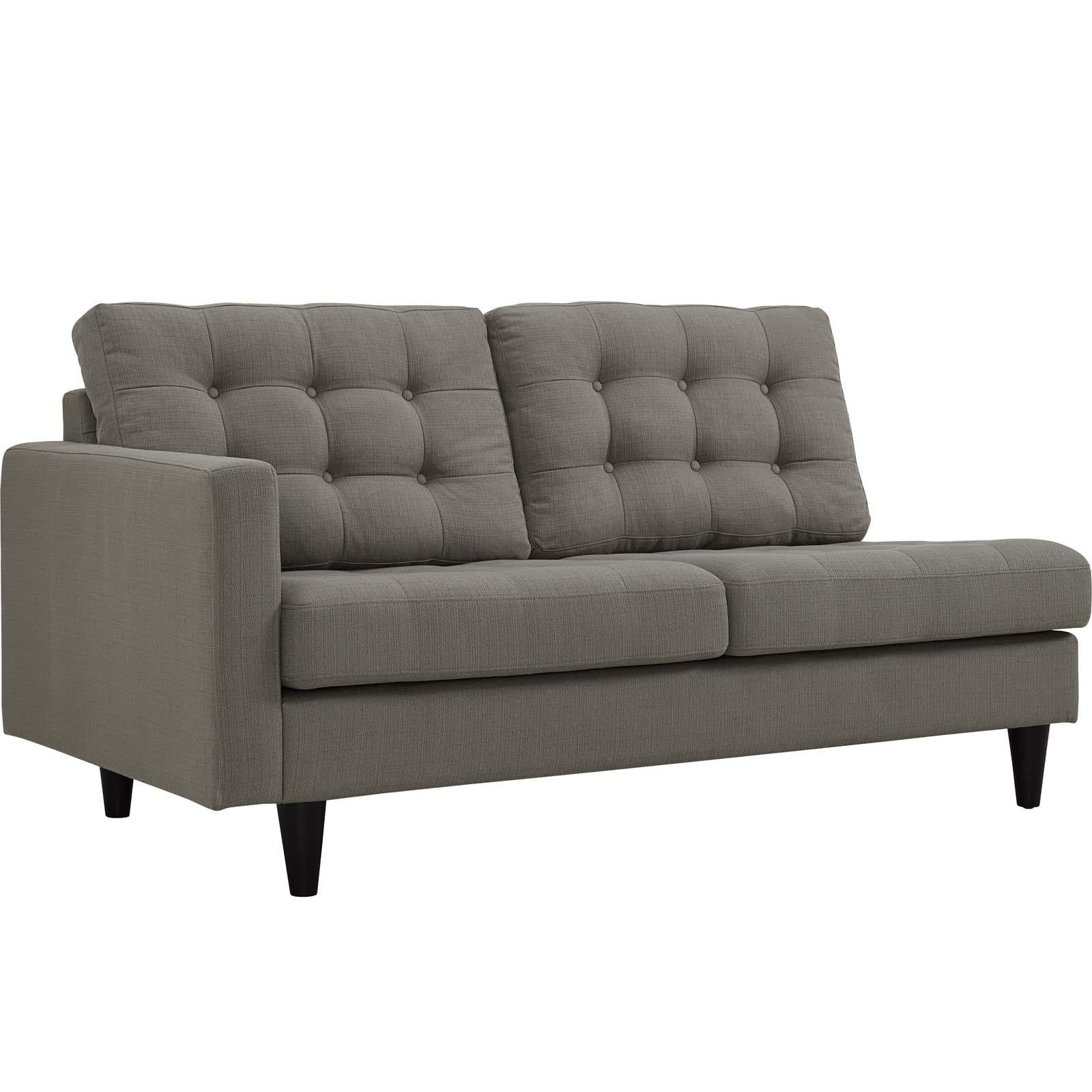 Modway Furniture Modern Empress 2 Piece Upholstered Fabric Right Facing Bumper Sectional - EEI-2797