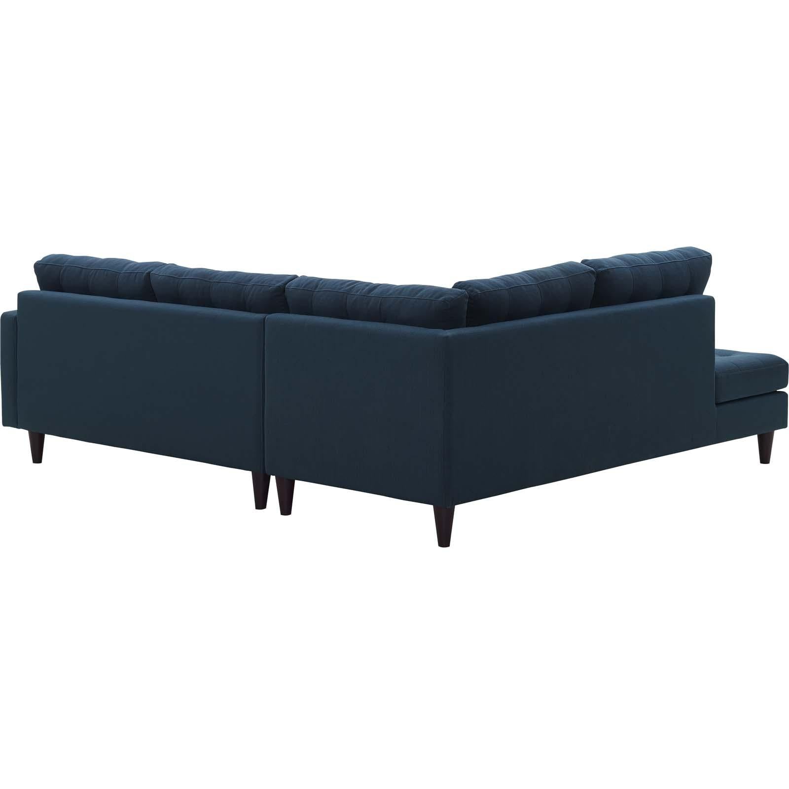 Modway Furniture Modern Empress 2 Piece Upholstered Fabric Left Facing Bumper Sectional - EEI-2798