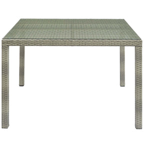 Modway Furniture Modern Conduit 47" Square Outdoor Patio Wicker Rattan Table - EEI-2806