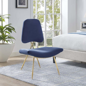 Modway Furniture Modern Ponder Performance Velvet Lounge Chair - EEI-2809