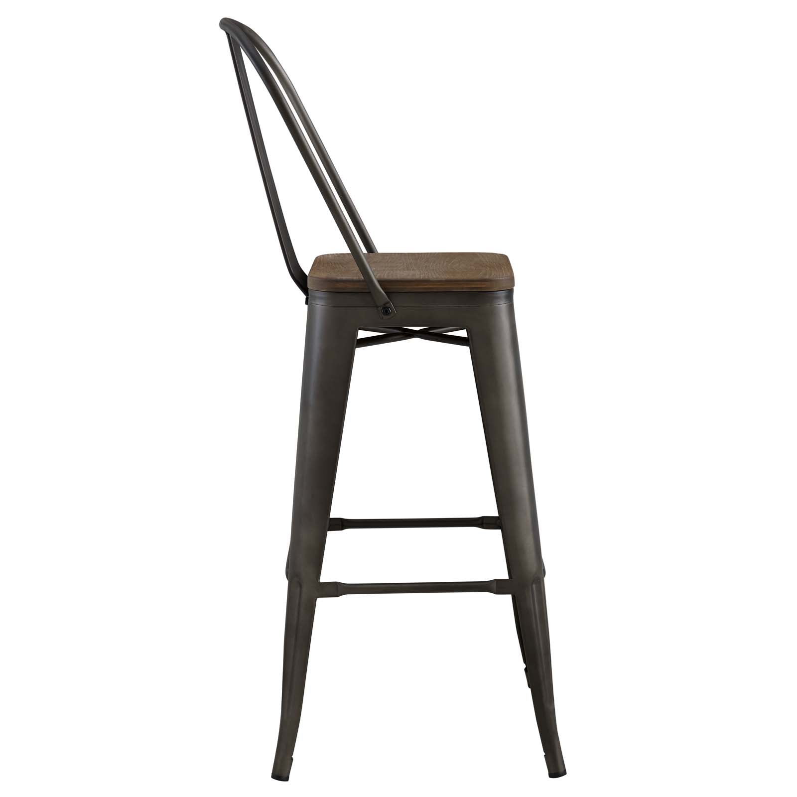 Modway Furniture Modern Promenade Metal Bar Stool - EEI-2816-Minimal & Modern
