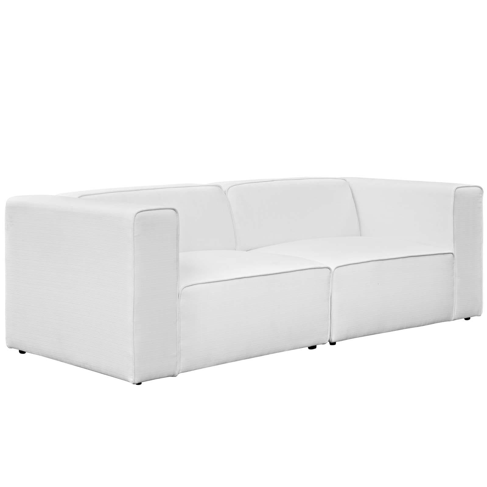 Modway Furniture Modern Mingle 2 Piece Upholstered Fabric Sectional Sofa Set - EEI-2825