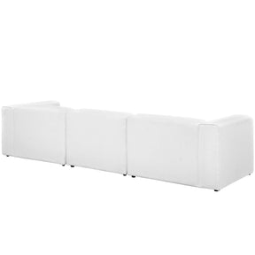 Modway Furniture Modern Mingle 3 Piece Upholstered Fabric Sectional Sofa Set - EEI-2827