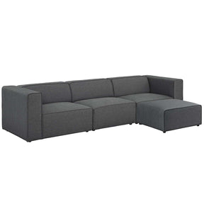 Modway Furniture Modern Mingle 4 Piece Upholstered Fabric Sectional Sofa Set - EEI-2831