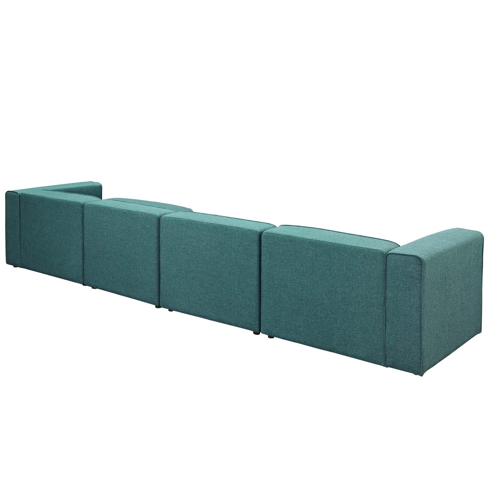 Modway Furniture Modern Mingle 5 Piece Upholstered Fabric Sectional Sofa Set - EEI-2833