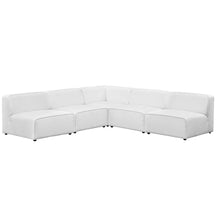 Modway Furniture Modern Mingle 5 Piece Upholstered Fabric Armless Sectional Sofa Set - EEI-2839