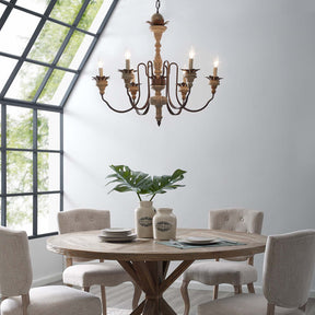 Modway Furniture Modern Bountiful Vintage French Pendant Ceiling Light Candelabra Chandelier - EEI-2888