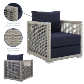 Modway Furniture Modern Aura Rattan Outdoor Patio Armchair - EEI-2918