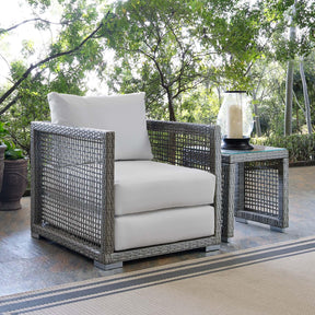 Modway Furniture Modern Aura Rattan Outdoor Patio Armchair - EEI-2918
