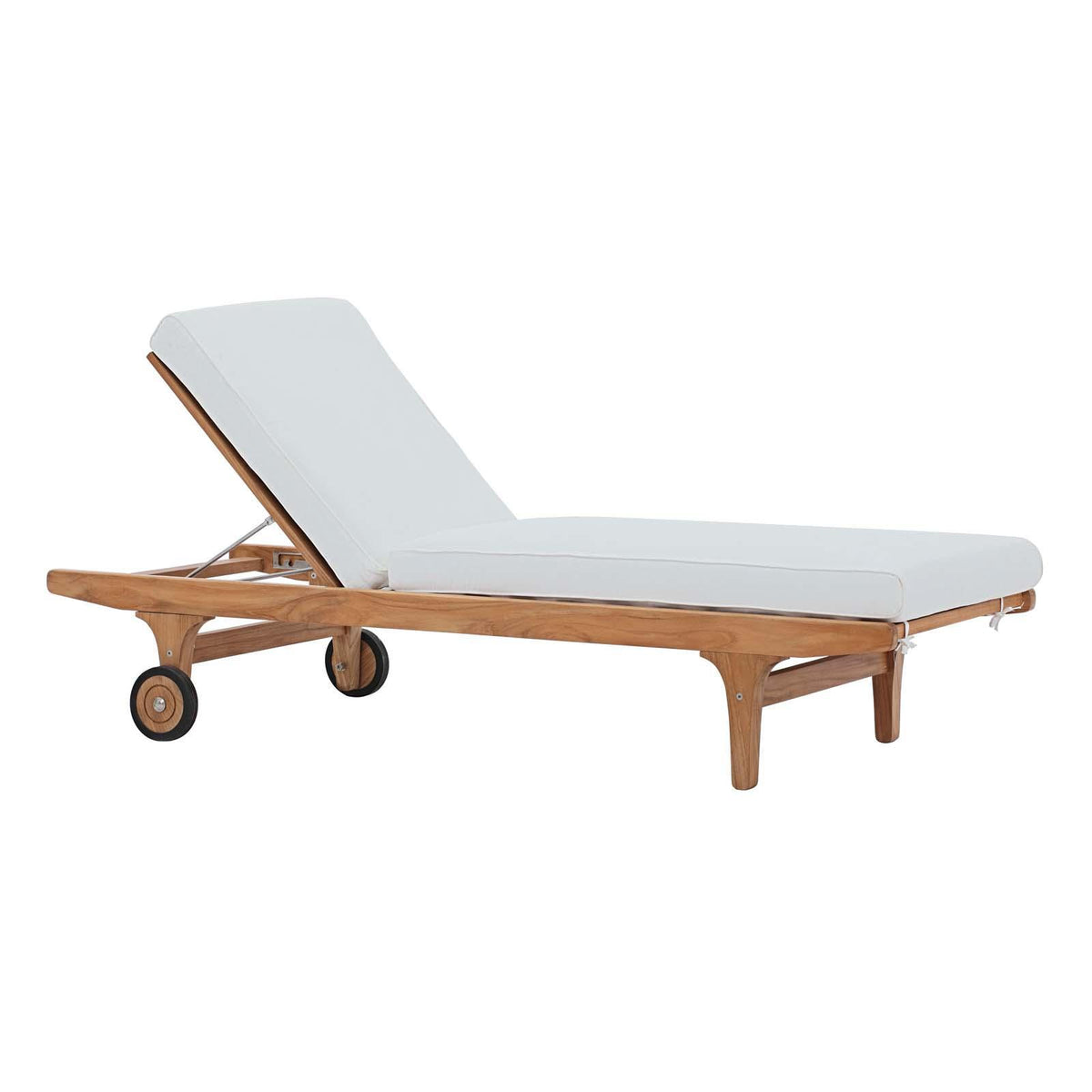 Modway Furniture Modern Saratoga Outdoor Patio Teak Chaise Lounge - EEI-2937