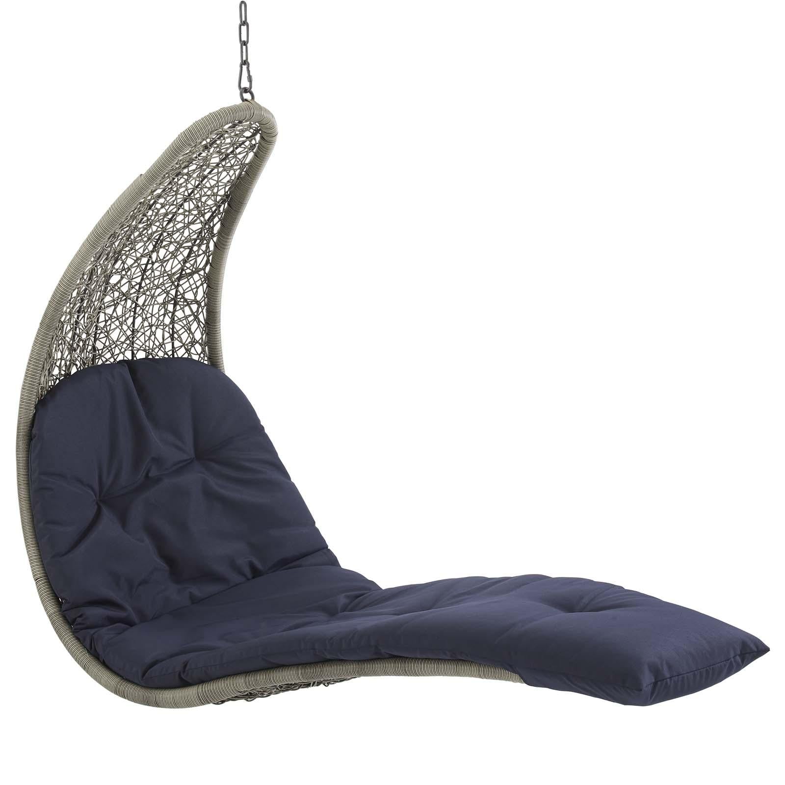 Modway Furniture Modern Landscape Hanging Chaise Lounge Outdoor Patio Swing Chair - EEI-2952