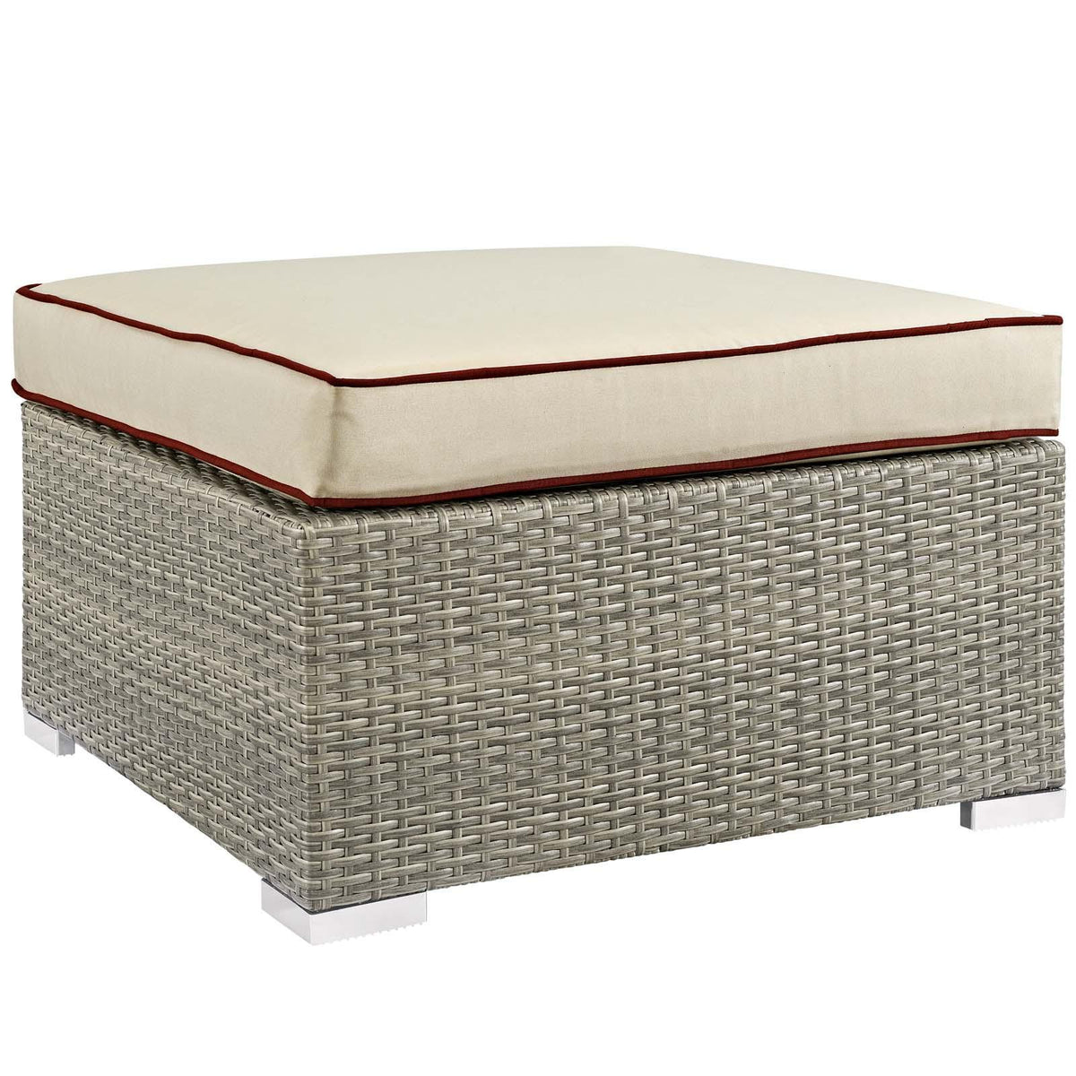 Modway Furniture Modern Repose Outdoor Patio Upholstered Fabric Ottoman - EEI-2962