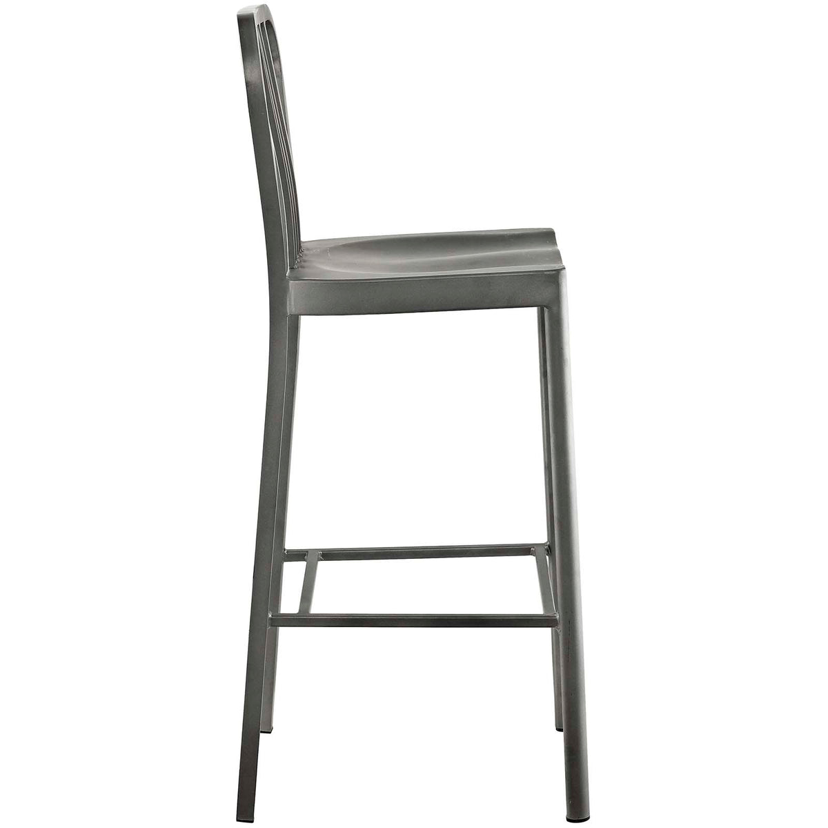 Modway Furniture Modern Clink Bar Stool Metal Set of 2 - EEI-2965-Minimal & Modern