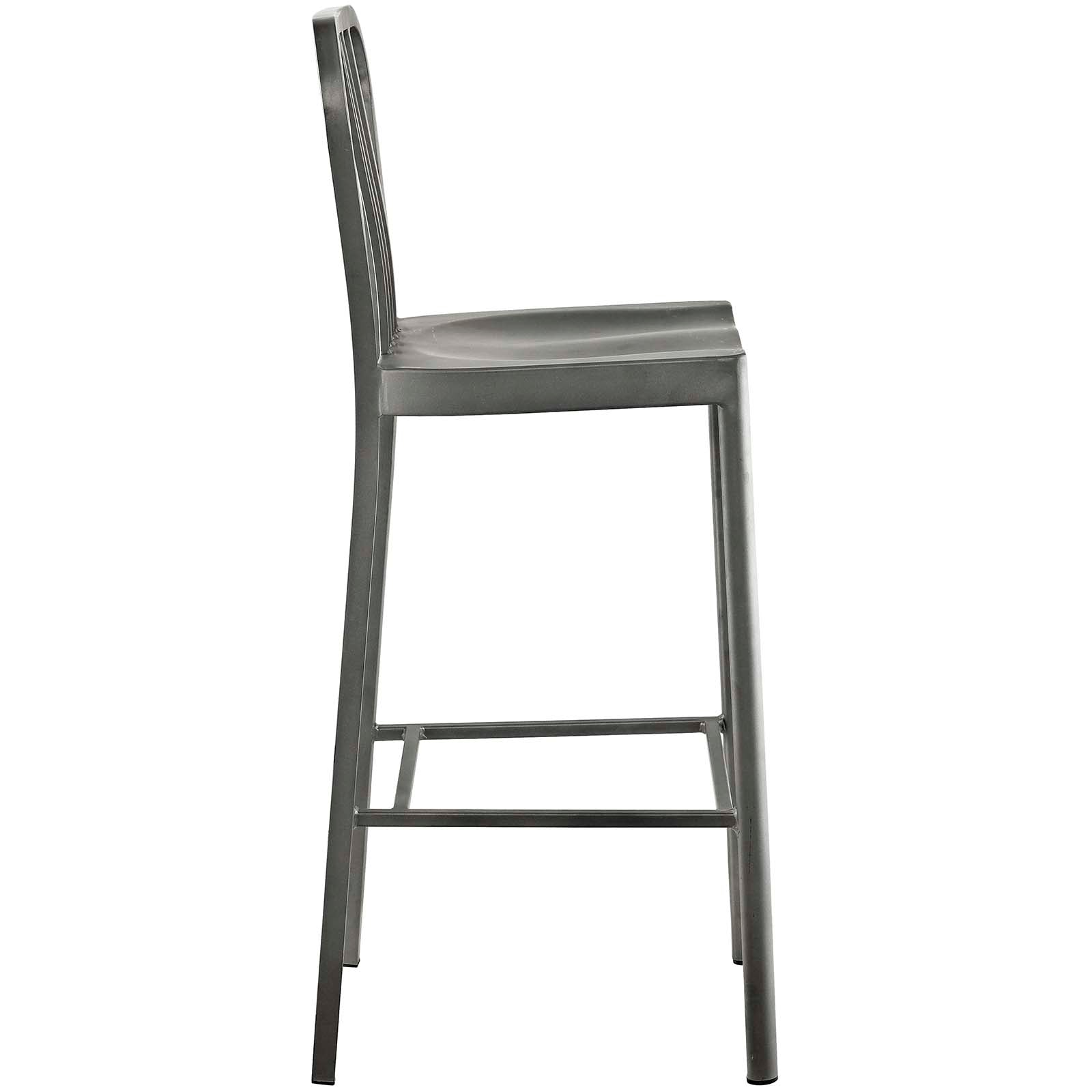 Modway Furniture Modern Clink Bar Stool Metal Set of 4 - EEI-2966-Minimal & Modern