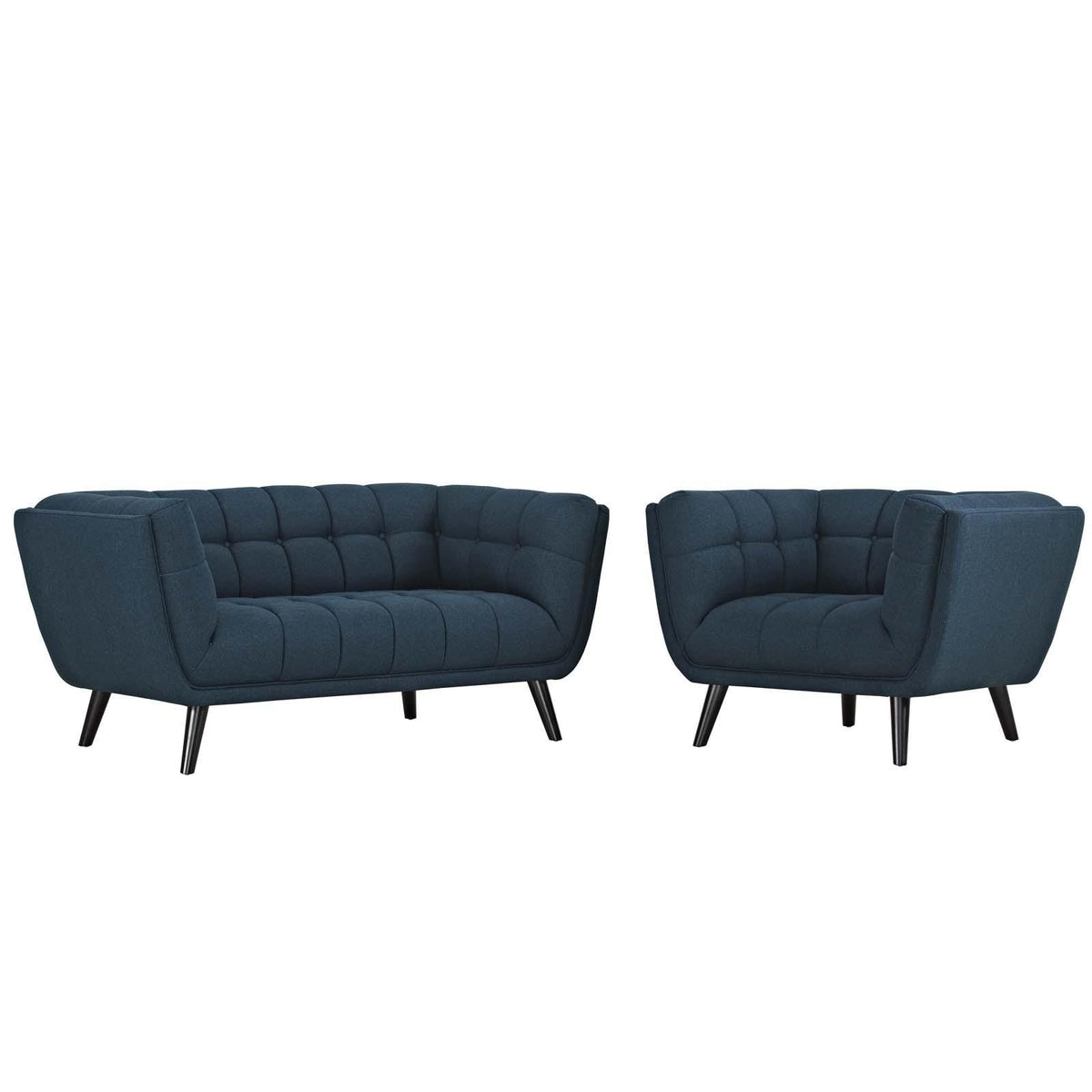 Modway Furniture Modern Bestow 2 Piece Upholstered Fabric Loveseat and Armchair Set - EEI-2972