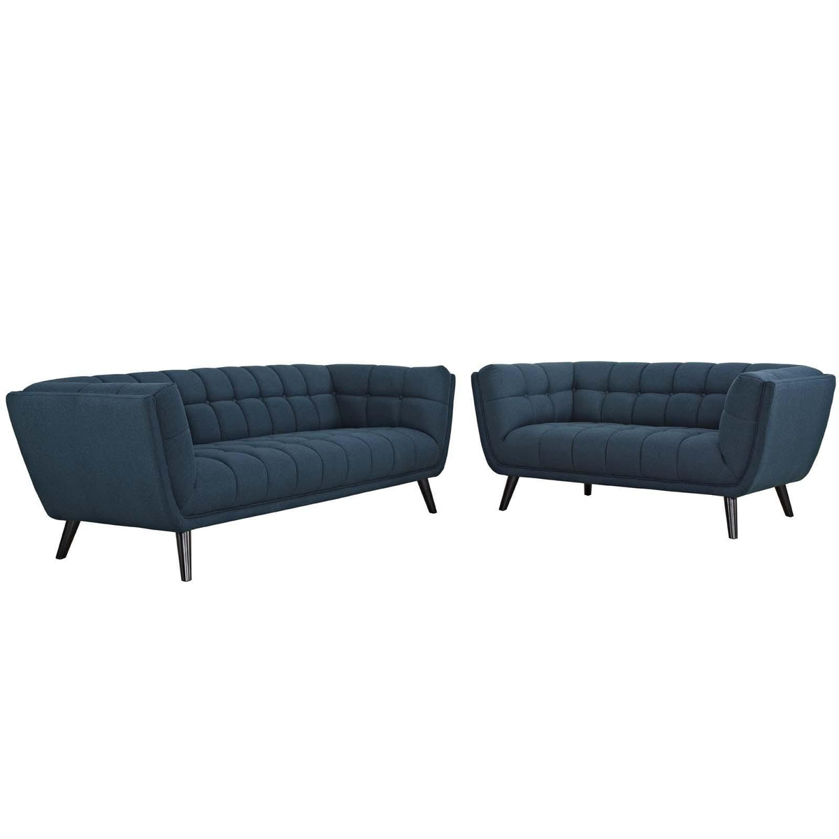 Modway Furniture Modern Bestow 2 Piece Upholstered Fabric Sofa and Loveseat Set - EEI-2975