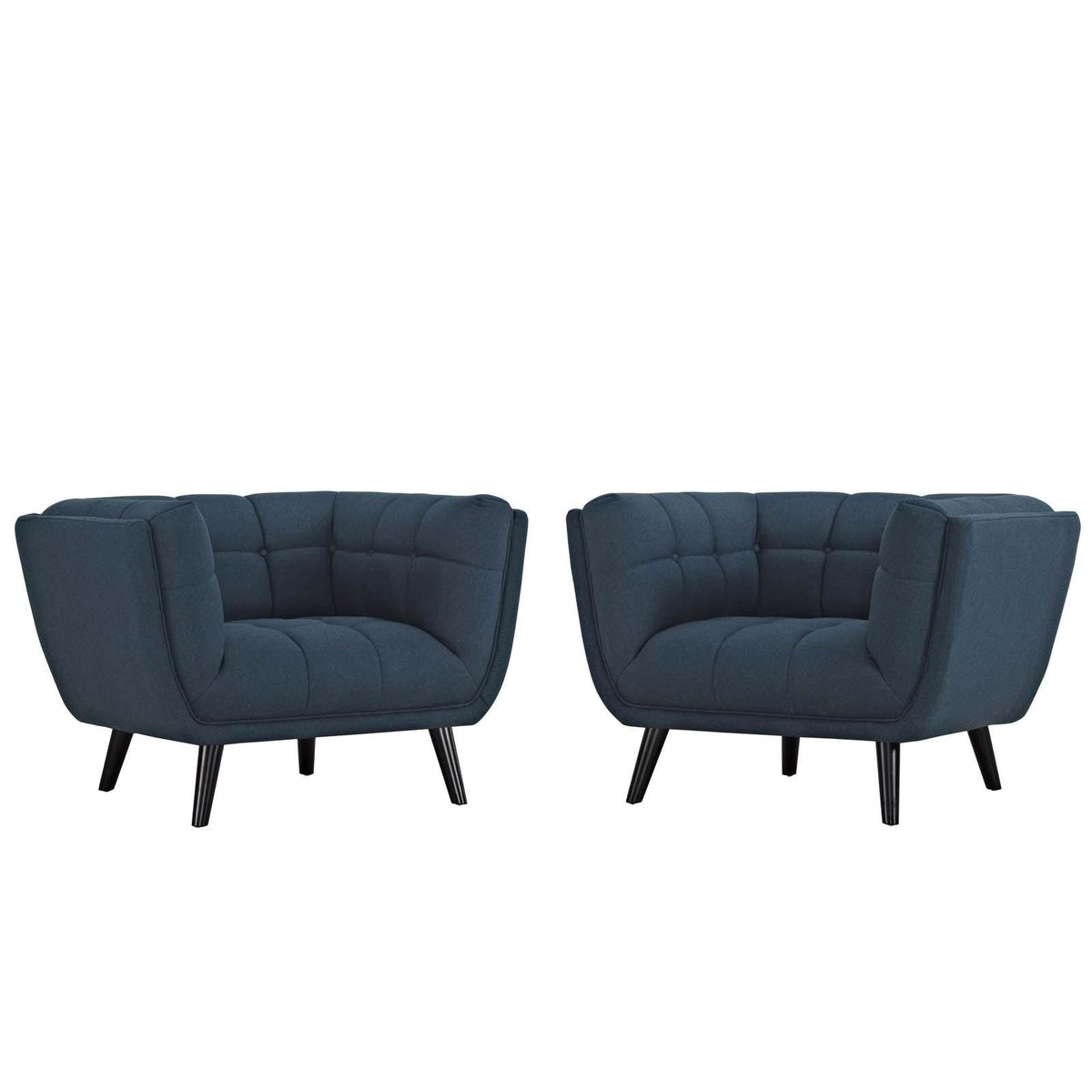 Modway Furniture Modern Bestow 2 Piece Upholstered Fabric Armchair Set - EEI-2982