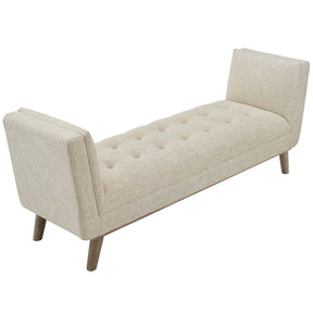 Modway Furniture Modern Haven Tufted Button Upholstered Fabric Accent Bench - EEI-3002