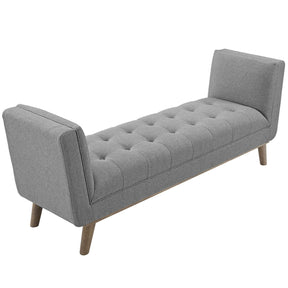 Modway Furniture Modern Haven Tufted Button Upholstered Fabric Accent Bench - EEI-3002