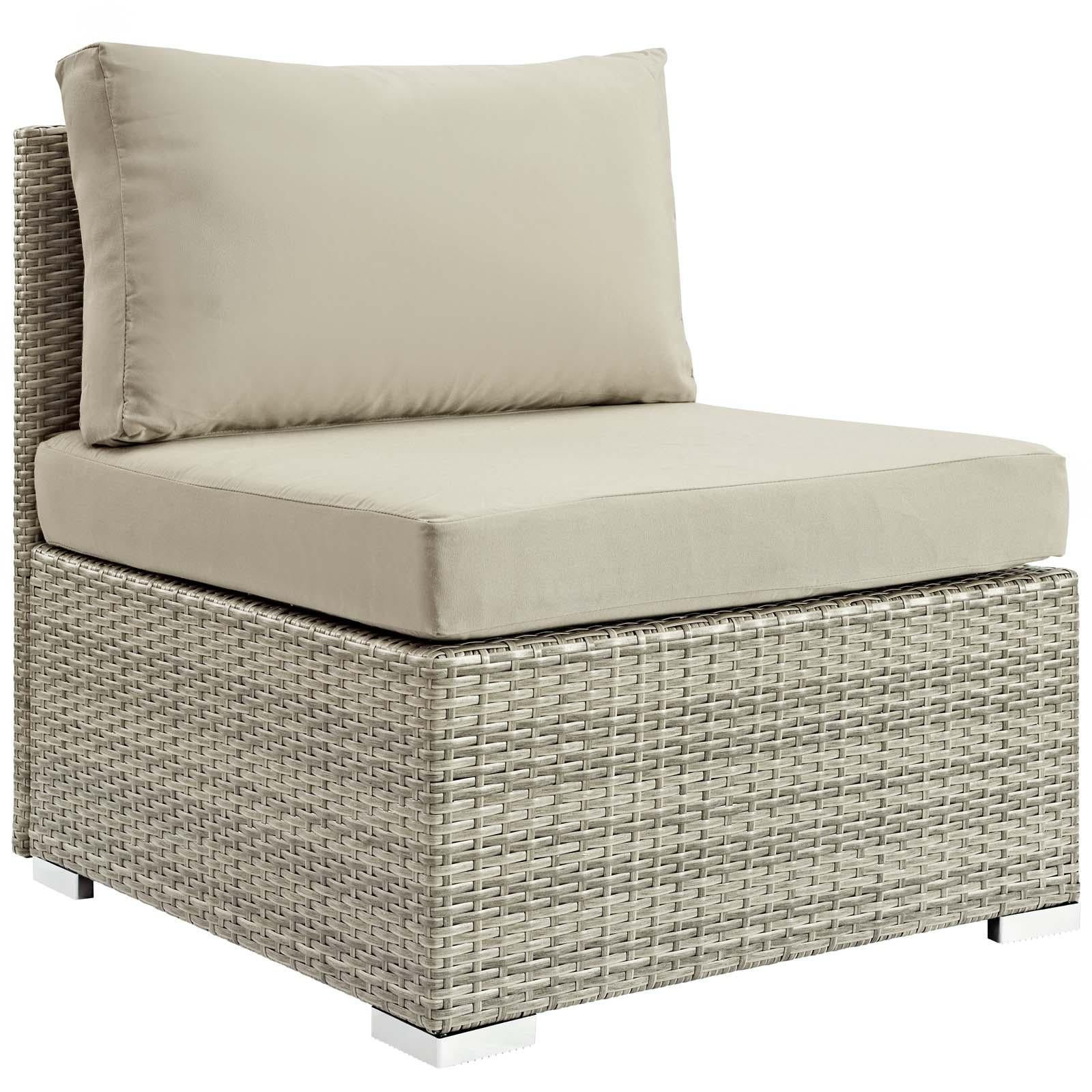 Modway Furniture Modern Repose 7 Piece Outdoor Patio Sunbrella® Sectional Set - EEI-3005