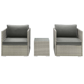Modway Furniture Modern Repose 3 Piece Outdoor Patio Sectional Set - EEI-3006