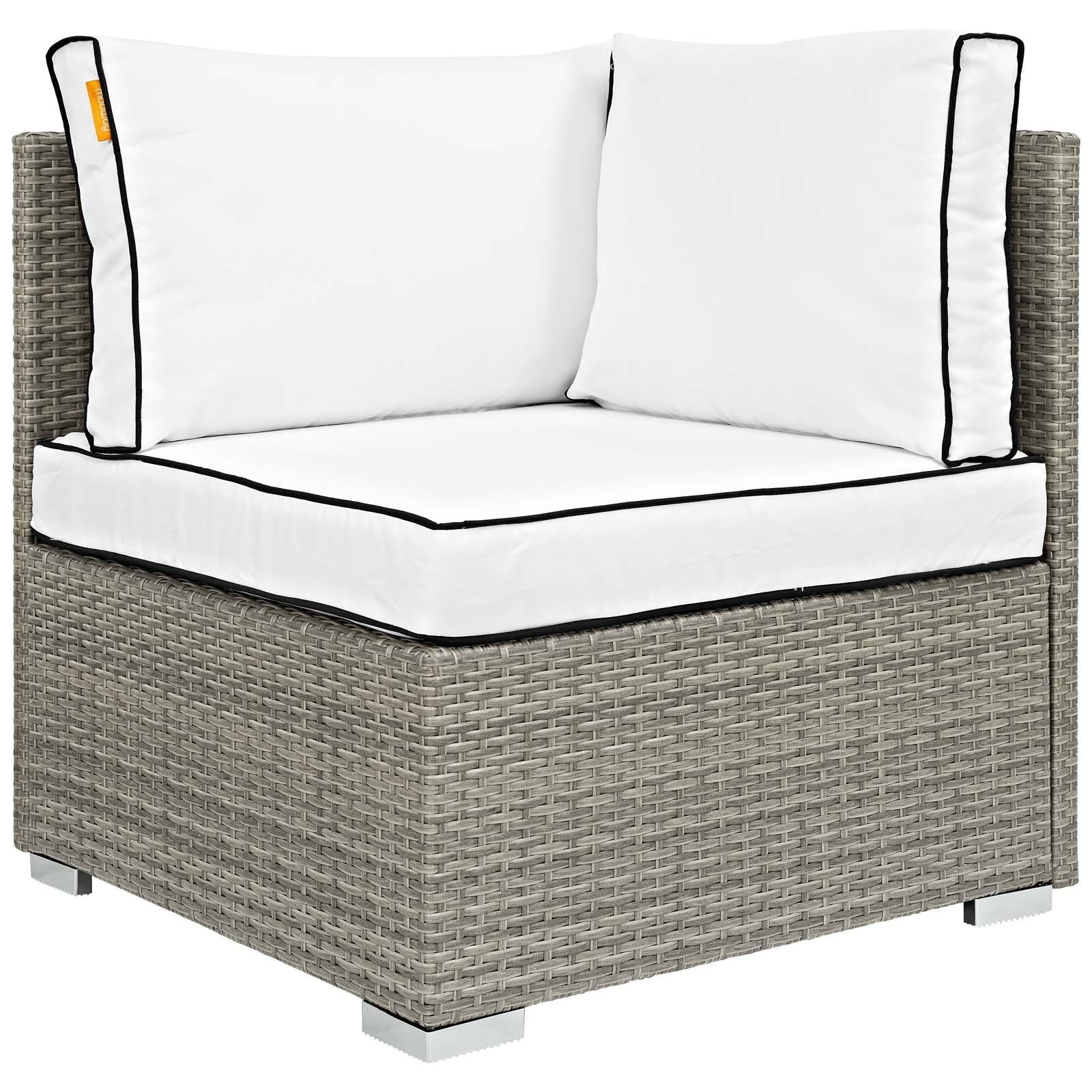 Modway Furniture Modern Repose 6 Piece Outdoor Patio Sectional Set - EEI-3014