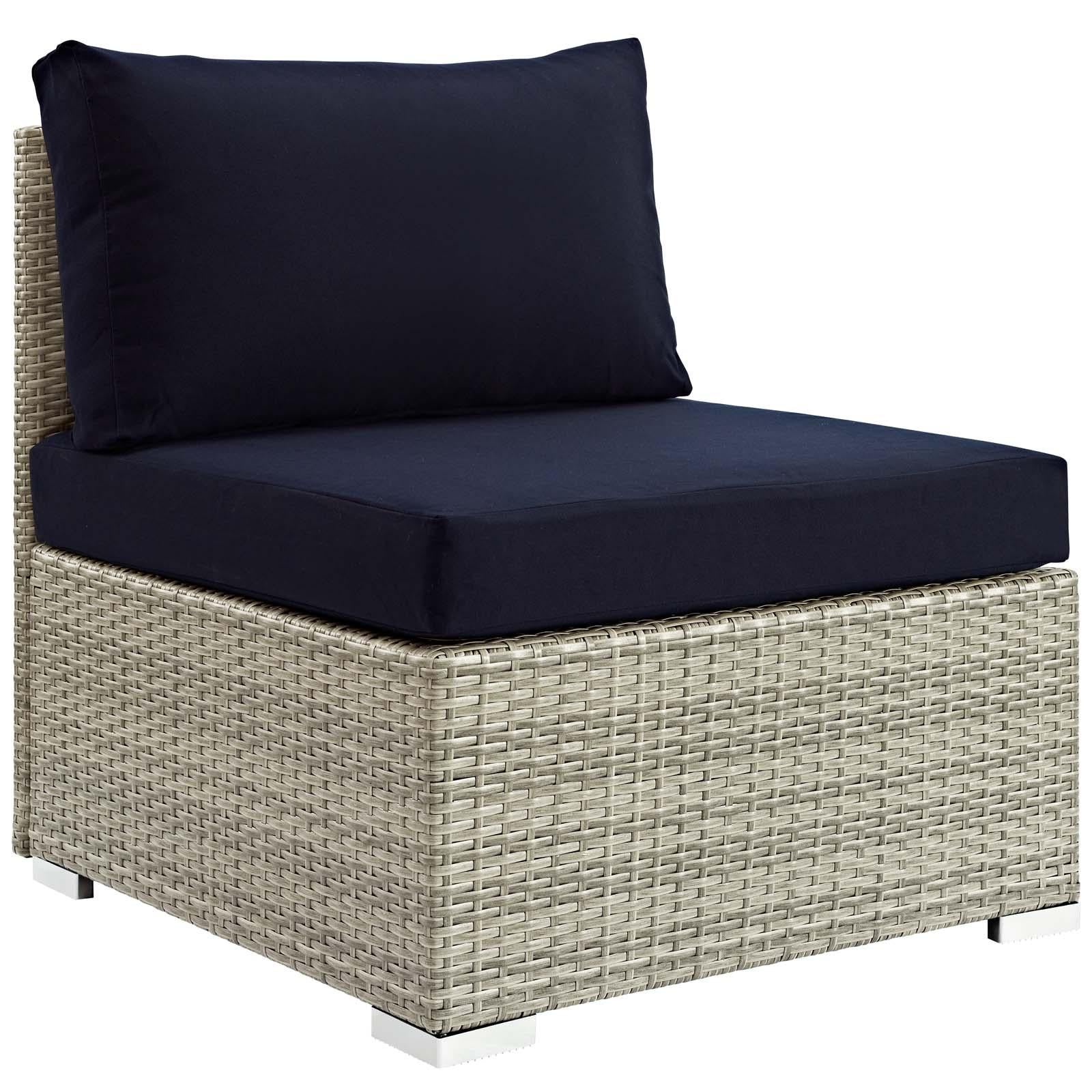 Modway Furniture Modern Repose 6 Piece Outdoor Patio Sunbrella® Sectional Set - EEI-3015