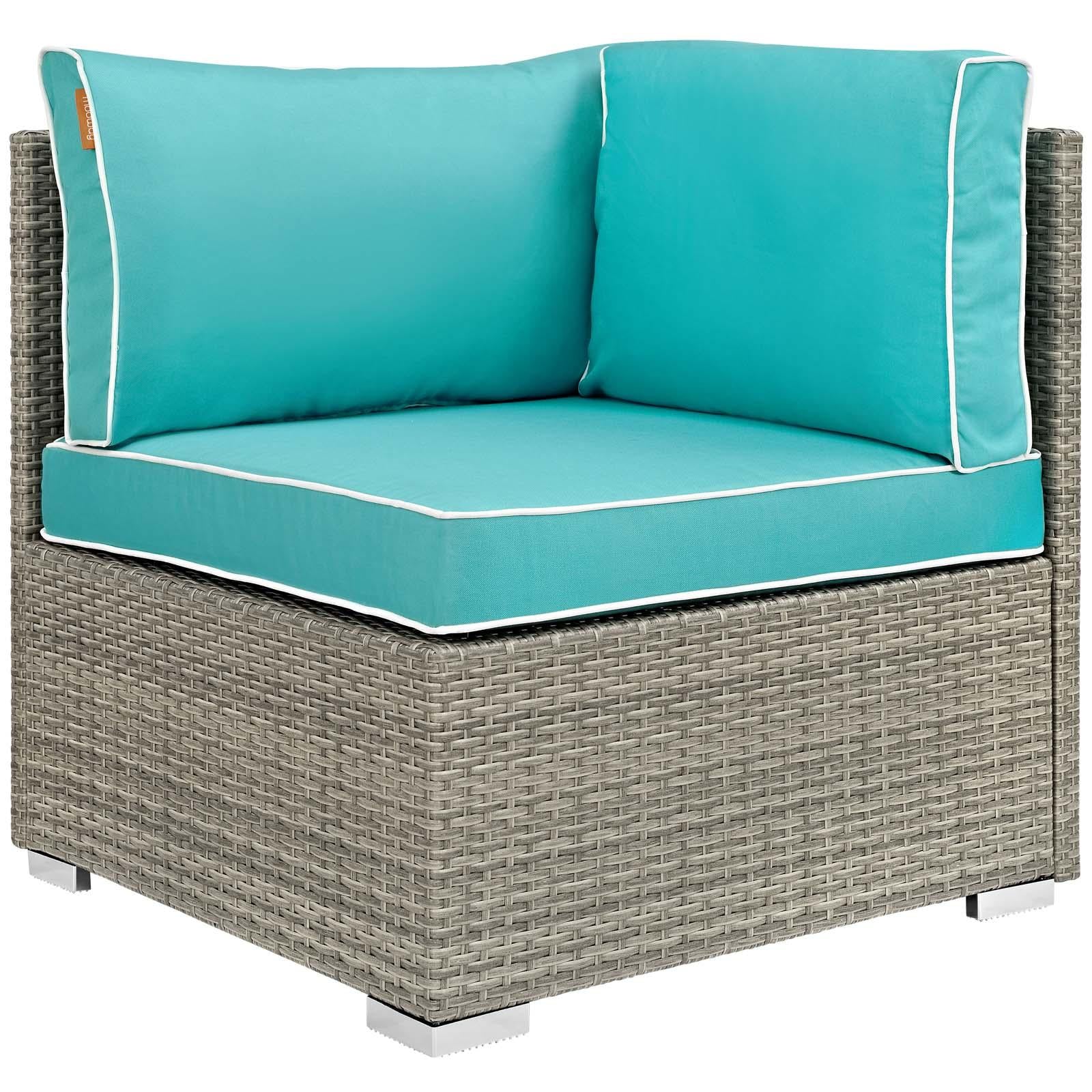 Modway Furniture Modern Repose 6 Piece Outdoor Patio Sectional Set - EEI-3016