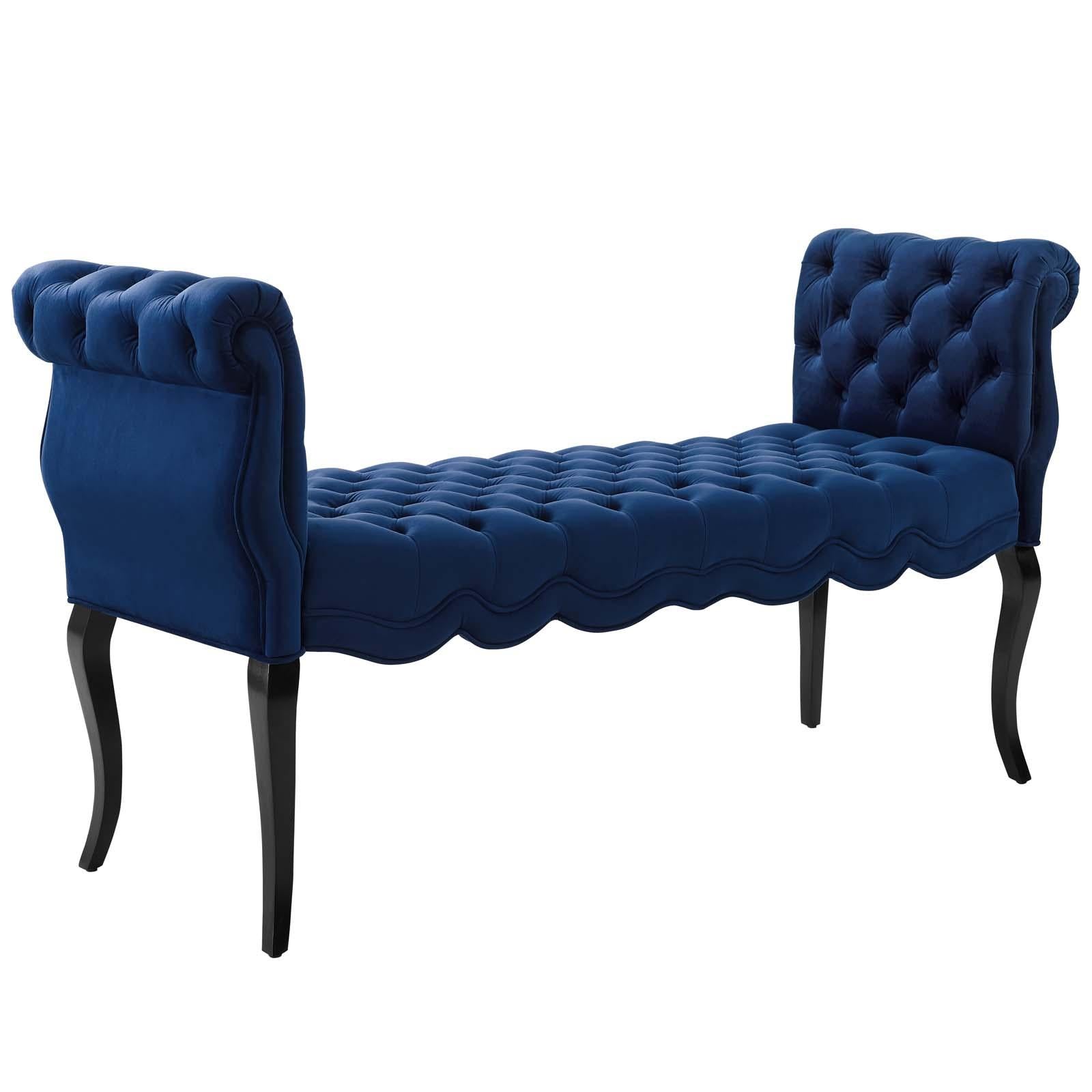 Modway Furniture Modern Adelia Chesterfield Style Button Tufted Performance Velvet Bench - EEI-3018