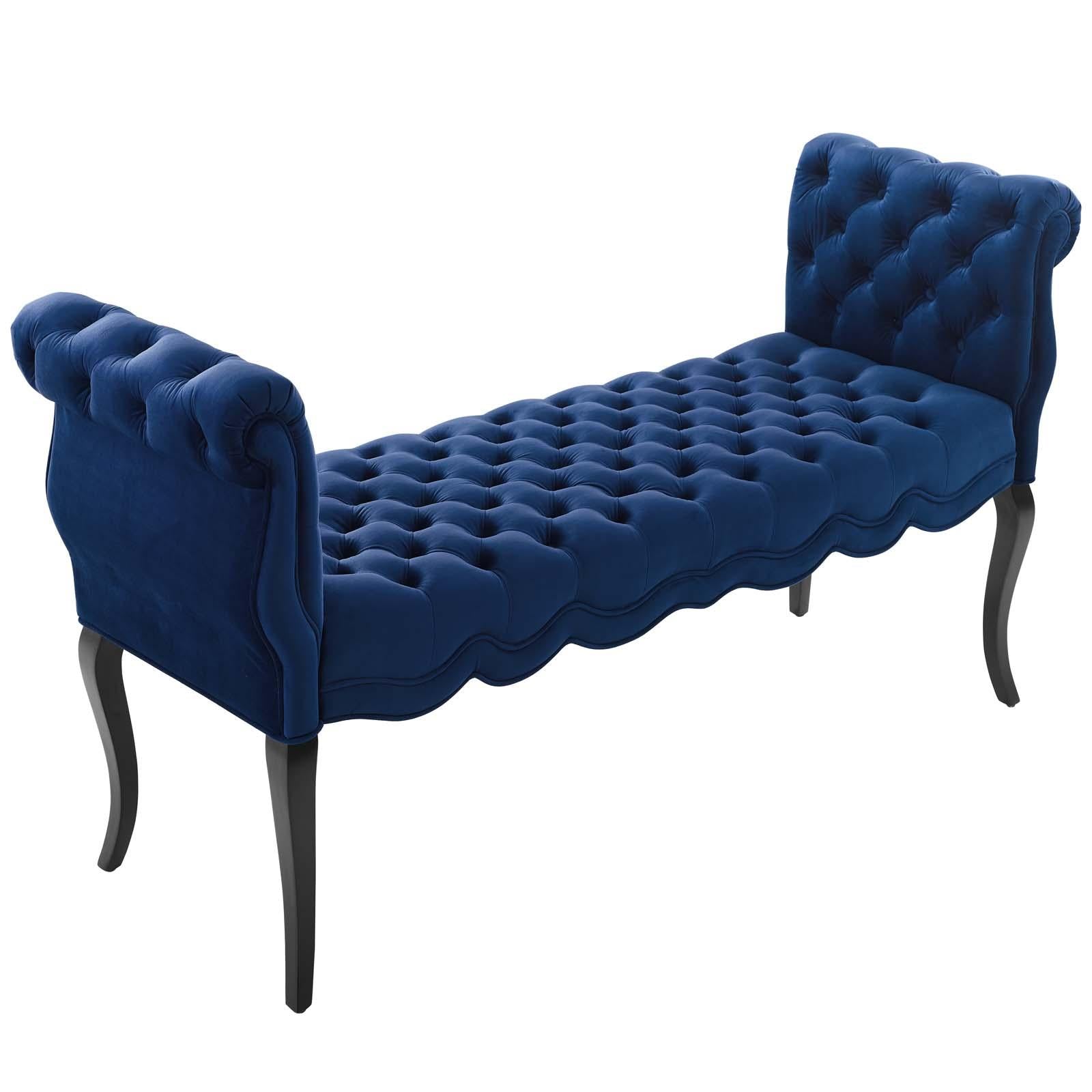 Modway Furniture Modern Adelia Chesterfield Style Button Tufted Performance Velvet Bench - EEI-3018