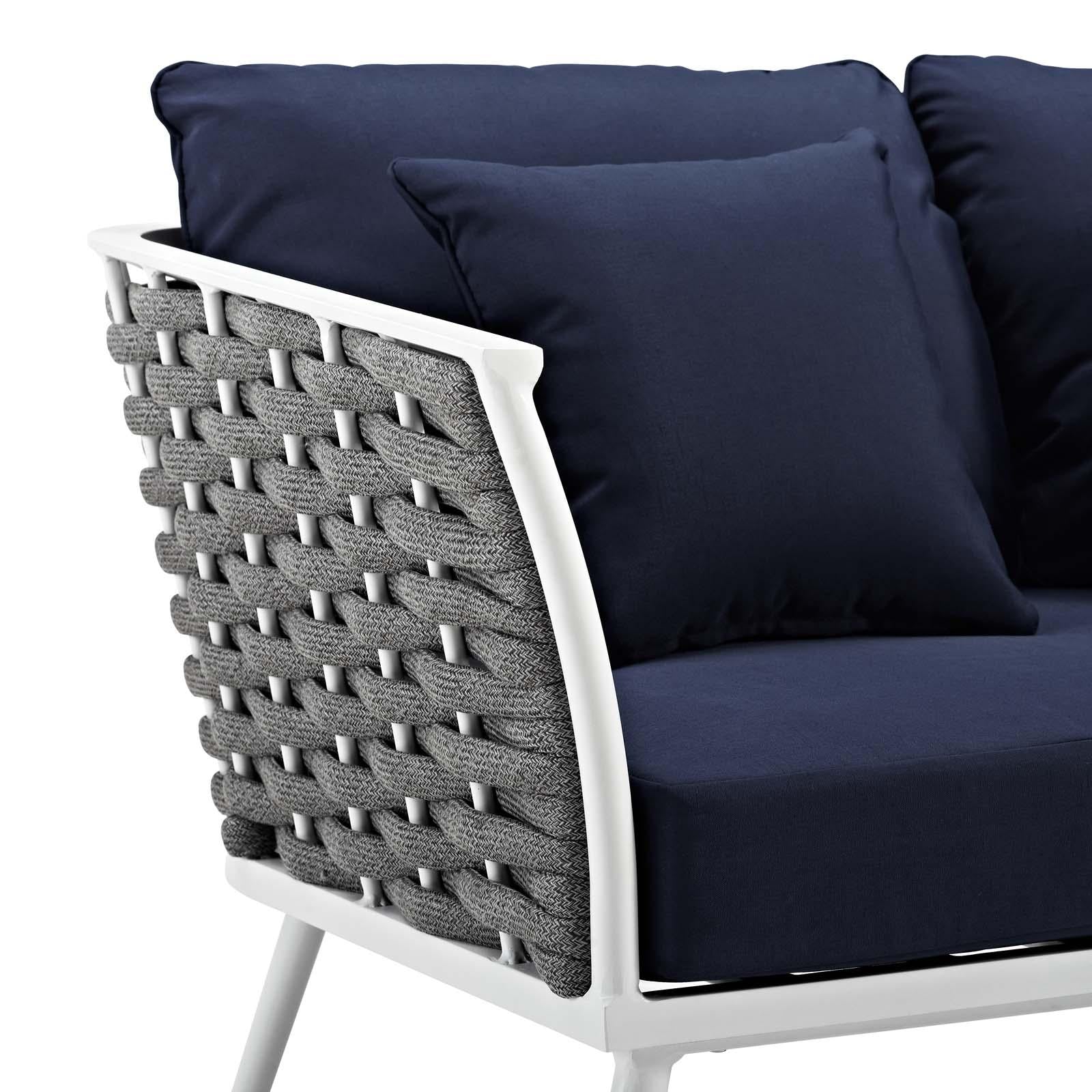 Modway Furniture Modern Stance Outdoor Patio Aluminum Sofa - EEI-3020