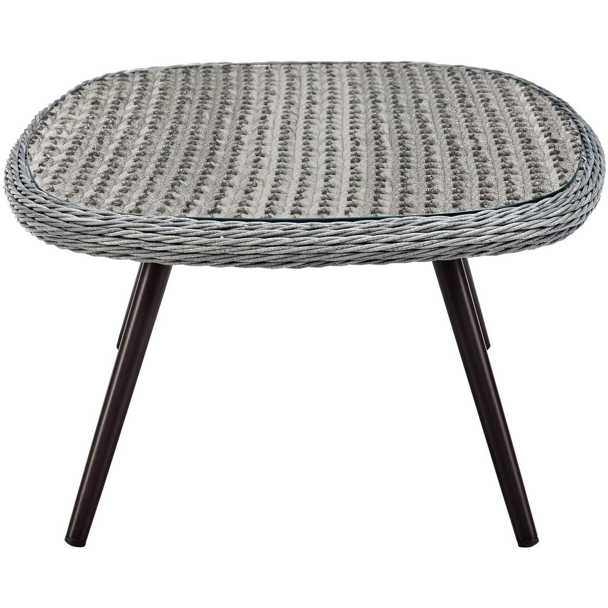 Modway Furniture Modern Endeavor Outdoor Patio Wicker Rattan Coffee Table - EEI-3026