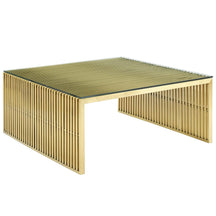 Modway Furniture Modern Gridiron Stainless Steel Coffee Table - EEI-3037