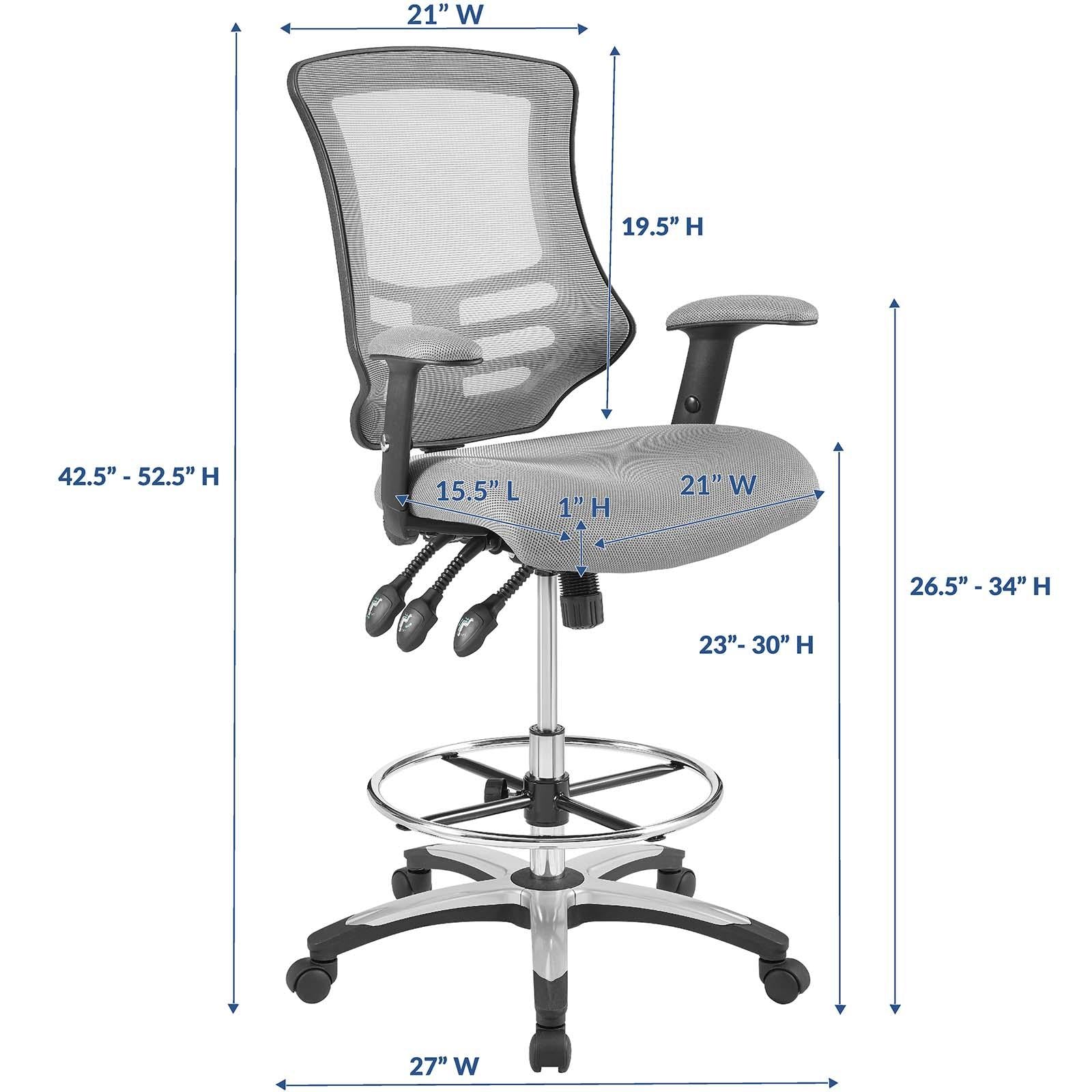 Modway Furniture Modern Calibrate Mesh Drafting Chair - EEI-3043