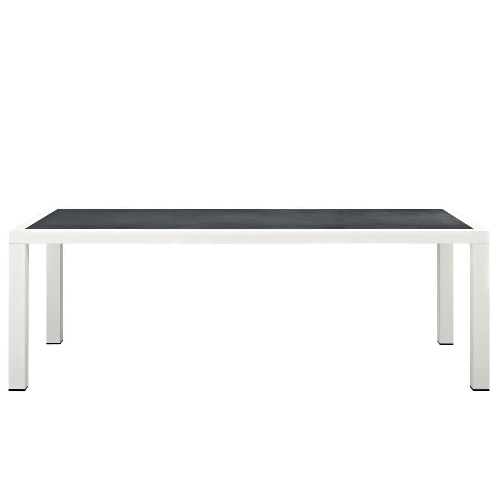 Modway Furniture Modern Stance 90.5" Outdoor Patio Aluminum Dining Table - EEI-3052