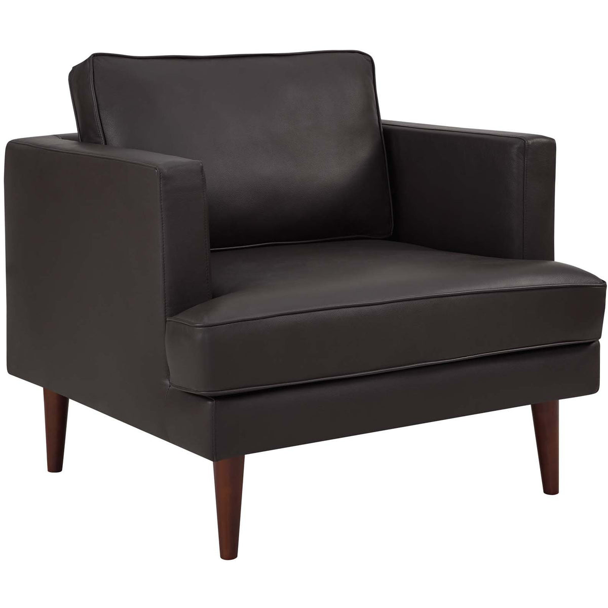 Modway Furniture Modern Agile Genuine Leather Armchair - EEI-3056