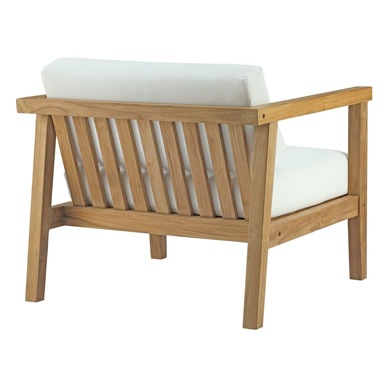Modway Furniture Modern Bayport 5 Piece Outdoor Patio Teak Set - EEI-3113