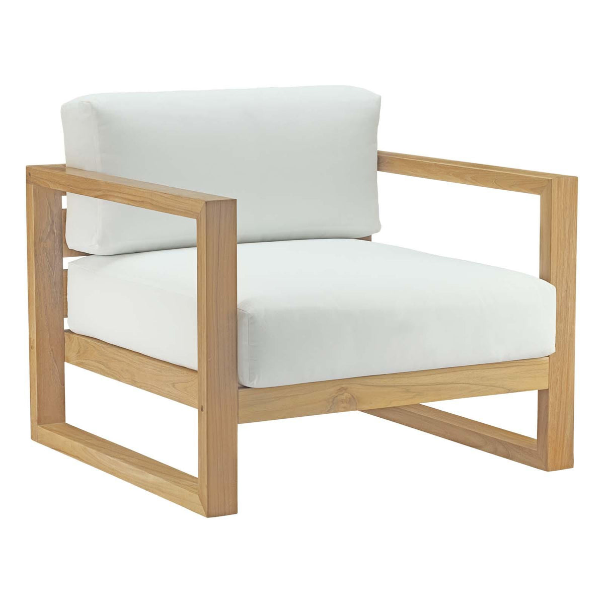 Modway Furniture Modern Upland 5 Piece Outdoor Patio Teak Set - EEI-3115