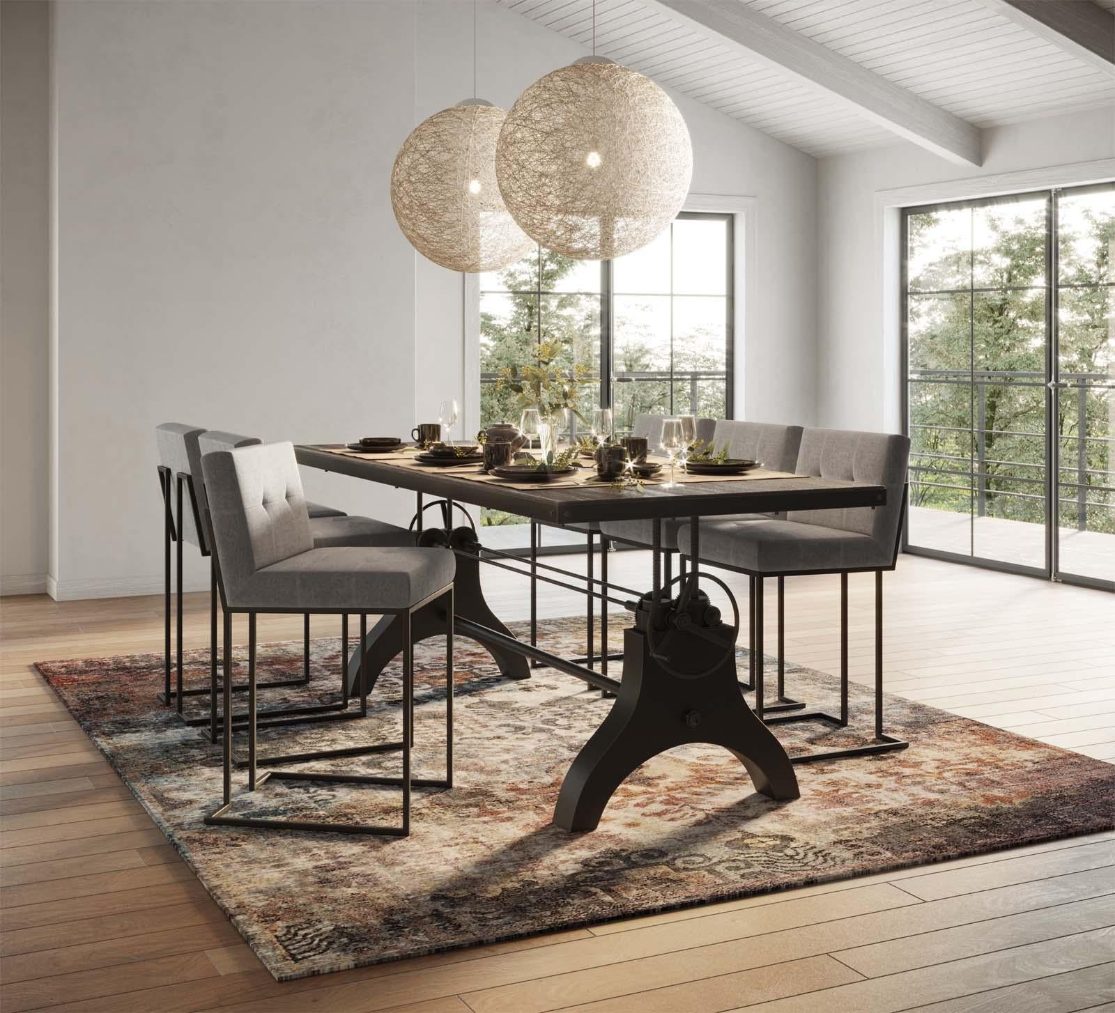 Modway Furniture Modern Genuine 96" Crank Height Adjustable Rectangle Dining and Conference Table - EEI-3147